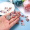 40PCS American Flag Charms 4th of July Patriotic Charms for Jewelry Making Rhinestone Enamel Heart Star Pendant Charms for DIY Necklace Bracelet Earrings Crafts